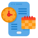 Free Smartphone Schedule Clock Icon