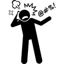 Free Schimpfen Schreien Brullen Symbol