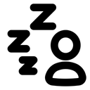 Free Schlaf-Benutzer  Symbol