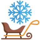 Free Schlitten Weihnachten Transport Symbol