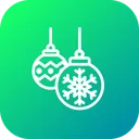 Free Schneeflocke Ball Weihnachten Icon