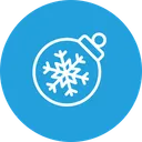 Free Schneeflocke Ball Weihnachten Icon