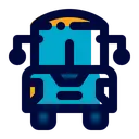 Free School Bus Student Icon