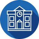 Free School Study Building Icon