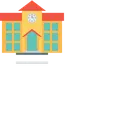 Free School Study Building Icon