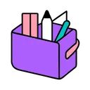 Free School Supplies Education Learning Icon