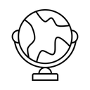 Free Schreibtisch Globus  Symbol