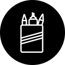 Free Schreibwaren Bleistift Lineal Symbol