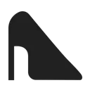 Free Schuh Hoch Kontrast Symbol