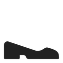 Free Schuh Hoch Kontrast Symbol
