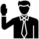 Free Schworen Hand Gericht Symbol