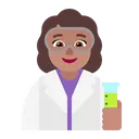 Free Scientist Flat Medium Icon