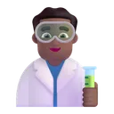 Free Scientist Color Medium Dark Icon