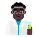 Free Scientist Flat Dark Icon