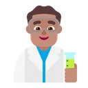 Free Scientist Flat Medium Icon
