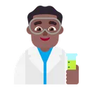 Free Scientist Flat Medium Dark Icon