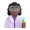 Free Scientist Color Medium Dark Icon