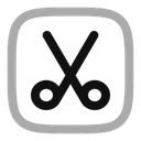 Free Scissors Square Scissors Cut Icon