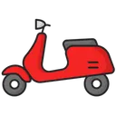 Free Scooter Motorcycle Vespa Icon