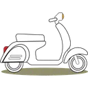 Free Scooter Vehicle Delivery Icon