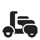 Free Scooter High Contrast Icon