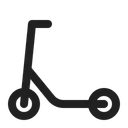 Free Scooter High Contrast Icon