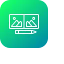 Free Scrap Book Drawinf Icon