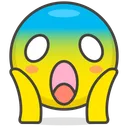 Free Scream Face Smiley Icon