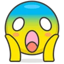 Free Scream Face Smiley Icon