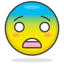 Free Scream Face Smiley Icon