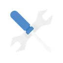 Free Screwdriver And Wrench  Icon