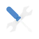 Free Screwdriver And Wrench  Icône