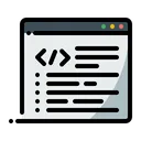 Free Script Coding Programming Icon