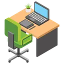 Free Scrivania del computer  Icon