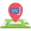 Free Scuba Diving Location  Icon