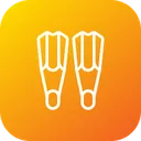 Free Scuba Dive Fins Icon