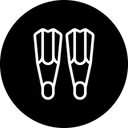 Free Scuba Dive Fins Icon