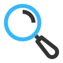 Free Search Loupe Magnifying Icon
