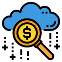 Free Search Business Cloud Icon