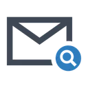 Free Search Magnifier Email Icon
