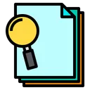Free Find Files Paper Icon