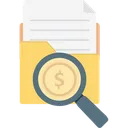 Free Search In Folder Search Folder Folder Magnifying Icon