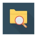Free Magnifier Search Folder Icon