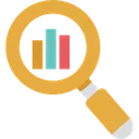 Free Search Graph Search Chart Infographics Icon