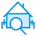 Free Search House Magnifier Icon