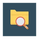 Free Magnifier Search Folder Icon