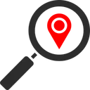 Free Search Location Map Searching Icon