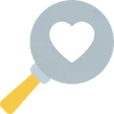 Free Search Love Icon