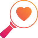 Free Search Love  Icon