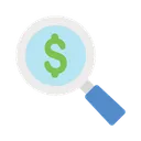 Free Search Magnify Money  Icon